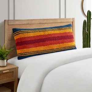 Pendleton Oversized Sherpa Bolster Pillow White Sands Grand Canyon